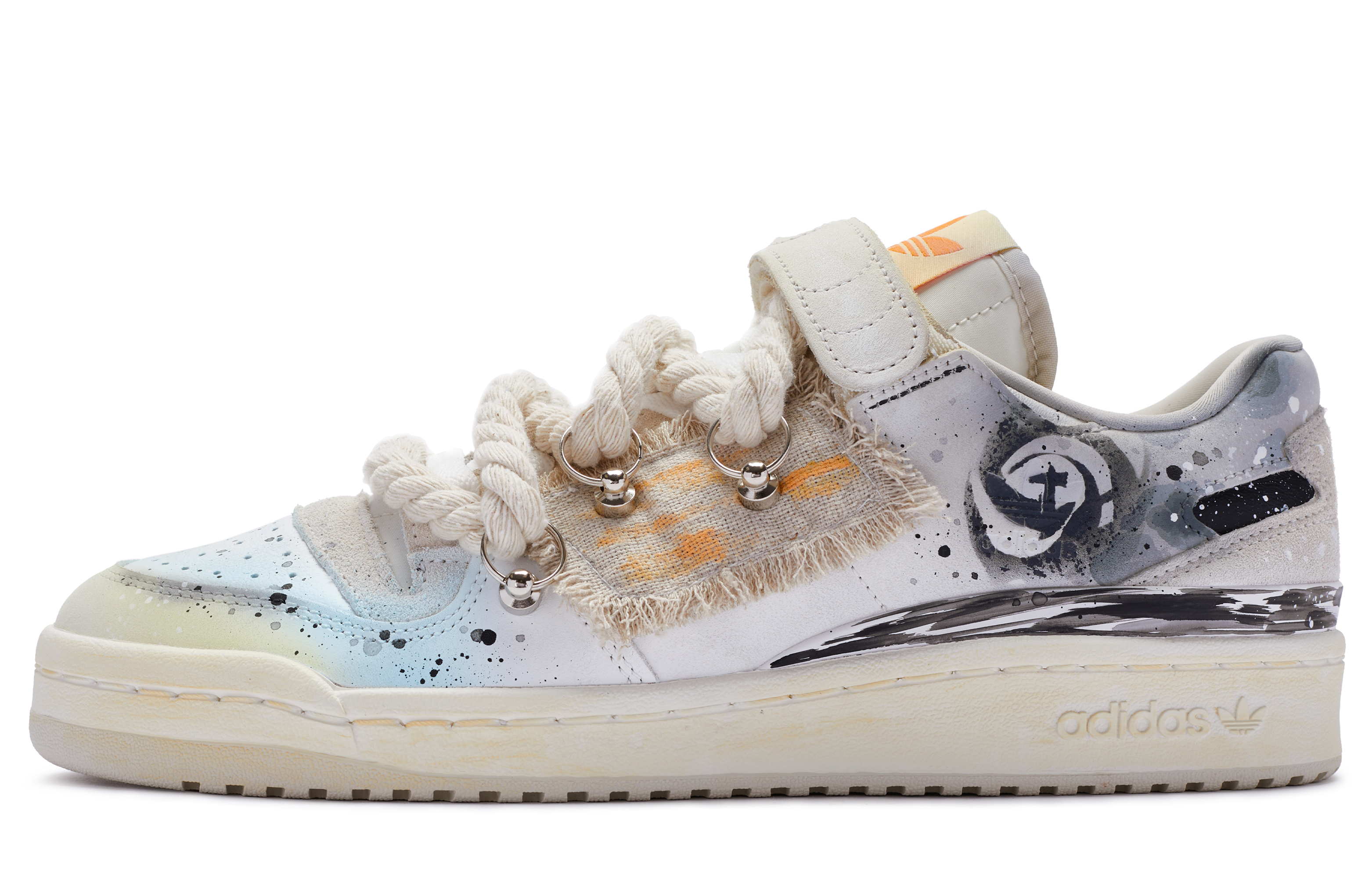 Кеды унисекс Adidas Originals FORUM 811 бежево-желто-черные, 44 2/3 EU