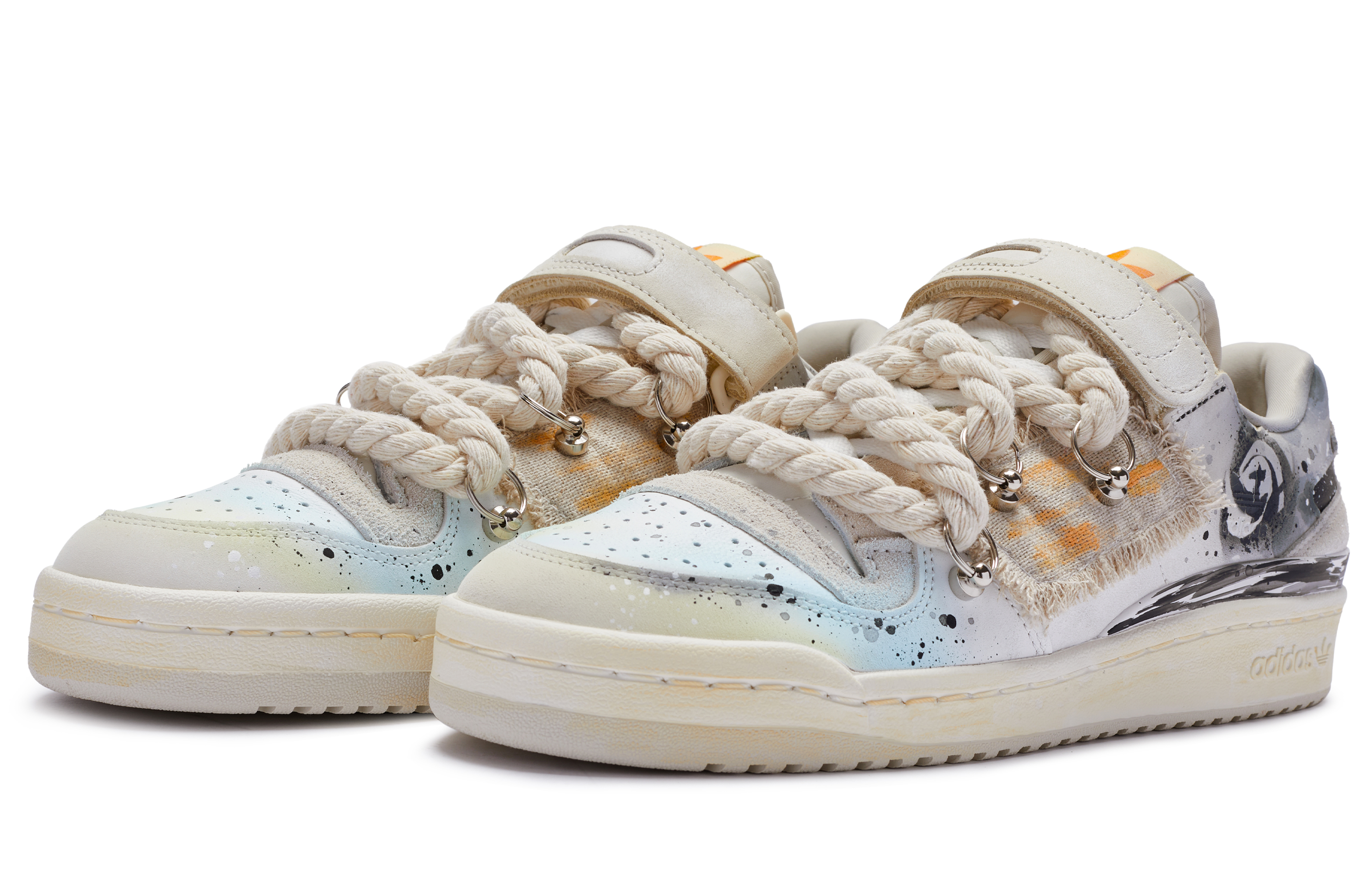 Кеды унисекс Adidas Originals FORUM 811 бежево-желто-черные, 44 2/3 EU