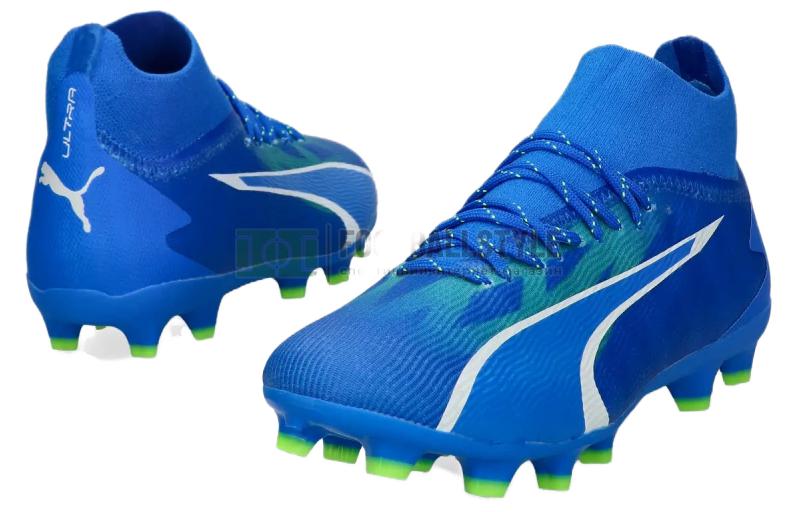 Футбольные бутсы мужские PUMA Ultra Pro Mg Cleats синие, 44 EU