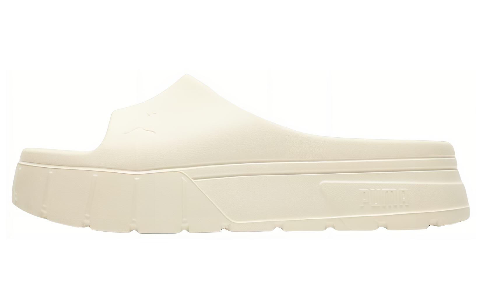 Шлепанцы женские PUMA Mayze Stack Injex бежевые, 39 EU