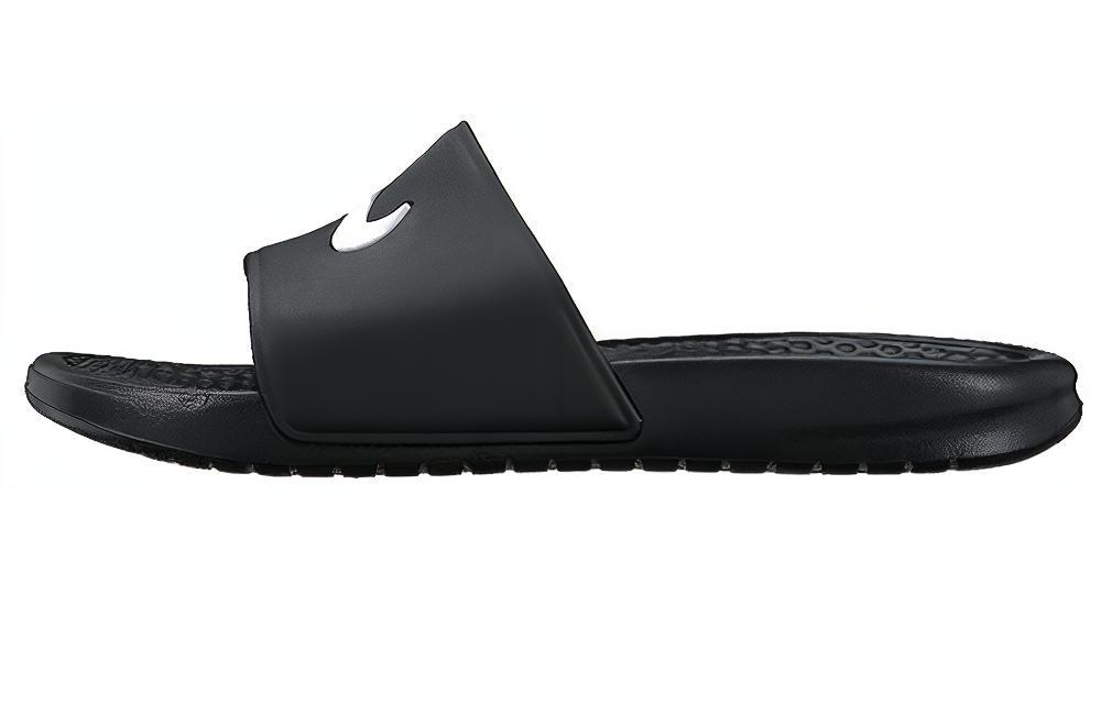 Шлепанцы женские Nike Benassi Shower Slide черные и белые, 36.5 EU