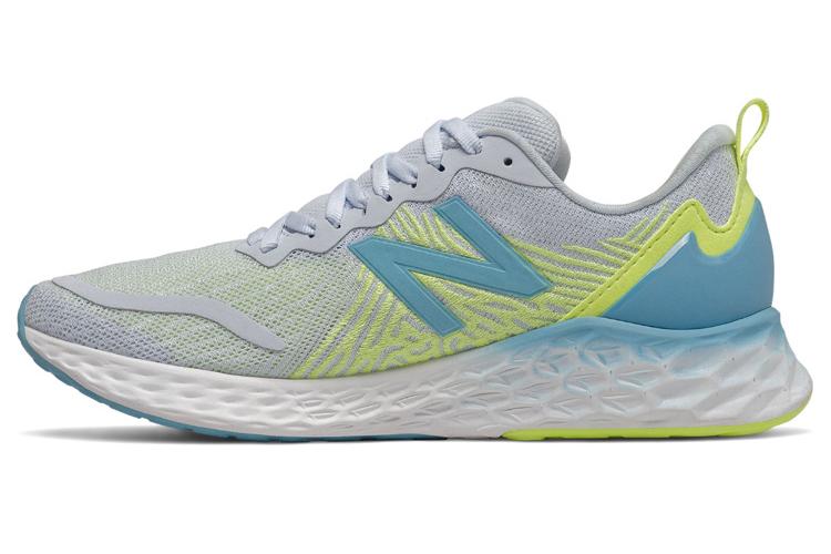 Беговые кроссовки женские New Balance Fresh Foam B Wide серый/жёлтый/синий, 37 EU