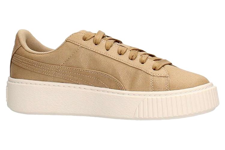 Кеды женские PUMA Basket Platform Cv белые, 41 EU