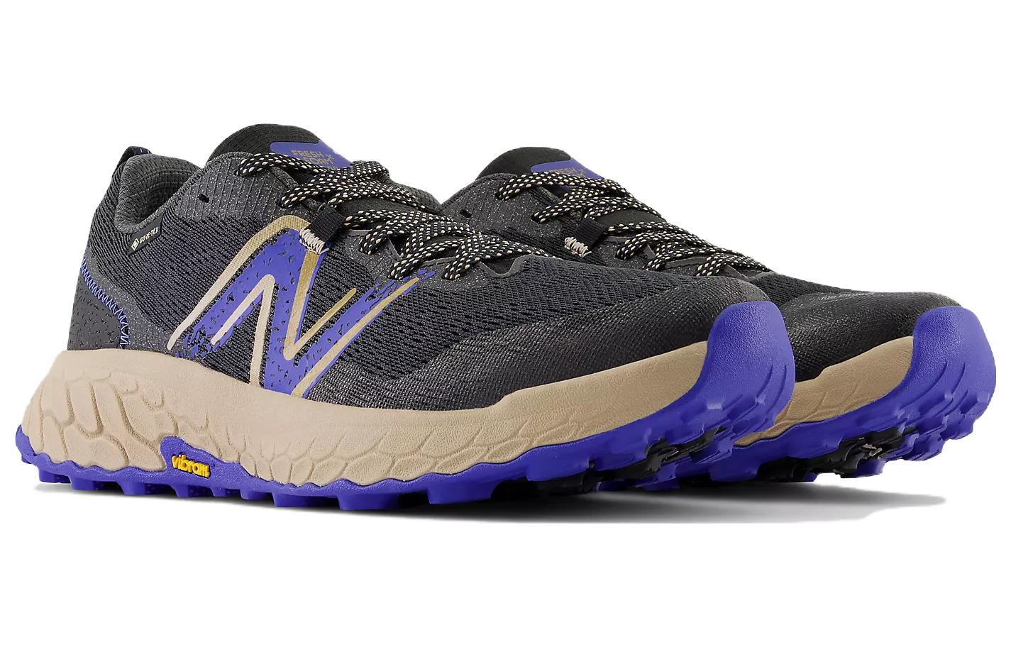 Кроссовки мужские New Balance Fresh Foam Hierro V7 черные, синие, 42 EU