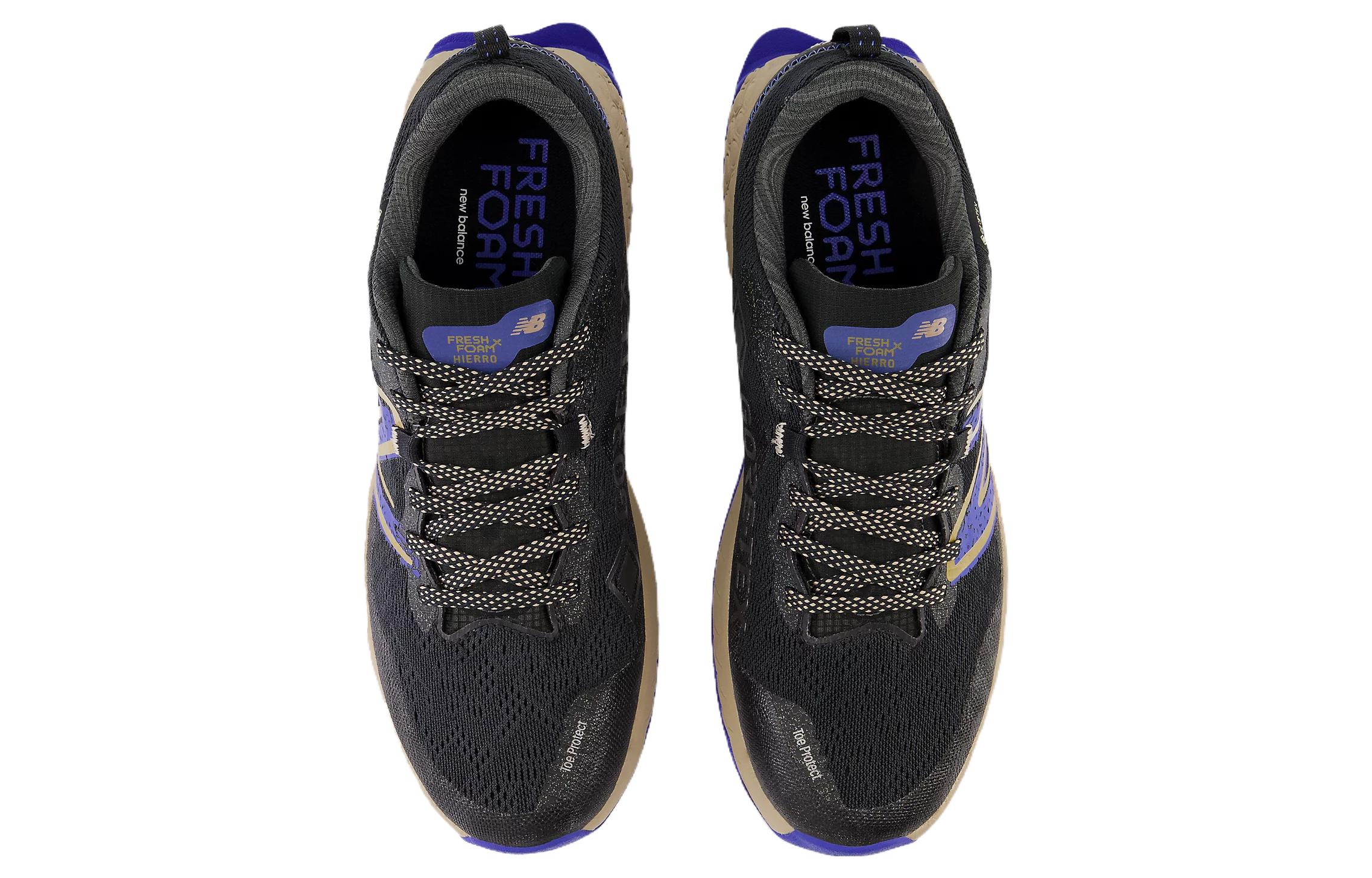 Кроссовки мужские New Balance Fresh Foam Hierro V7 черные, синие, 42 EU