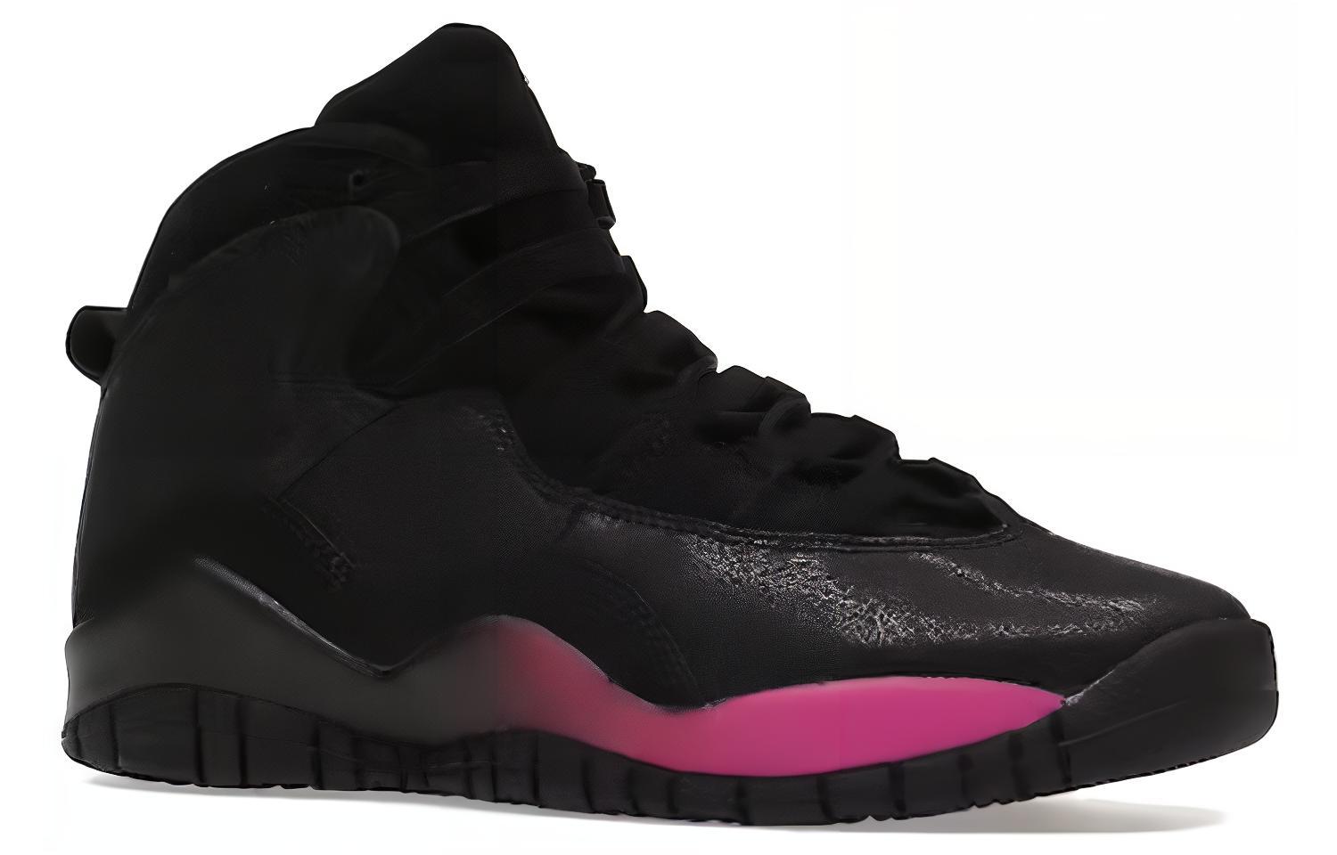 Кроссовки унисекс Air Jordan 10 Retro GS черные, 38.5 EU