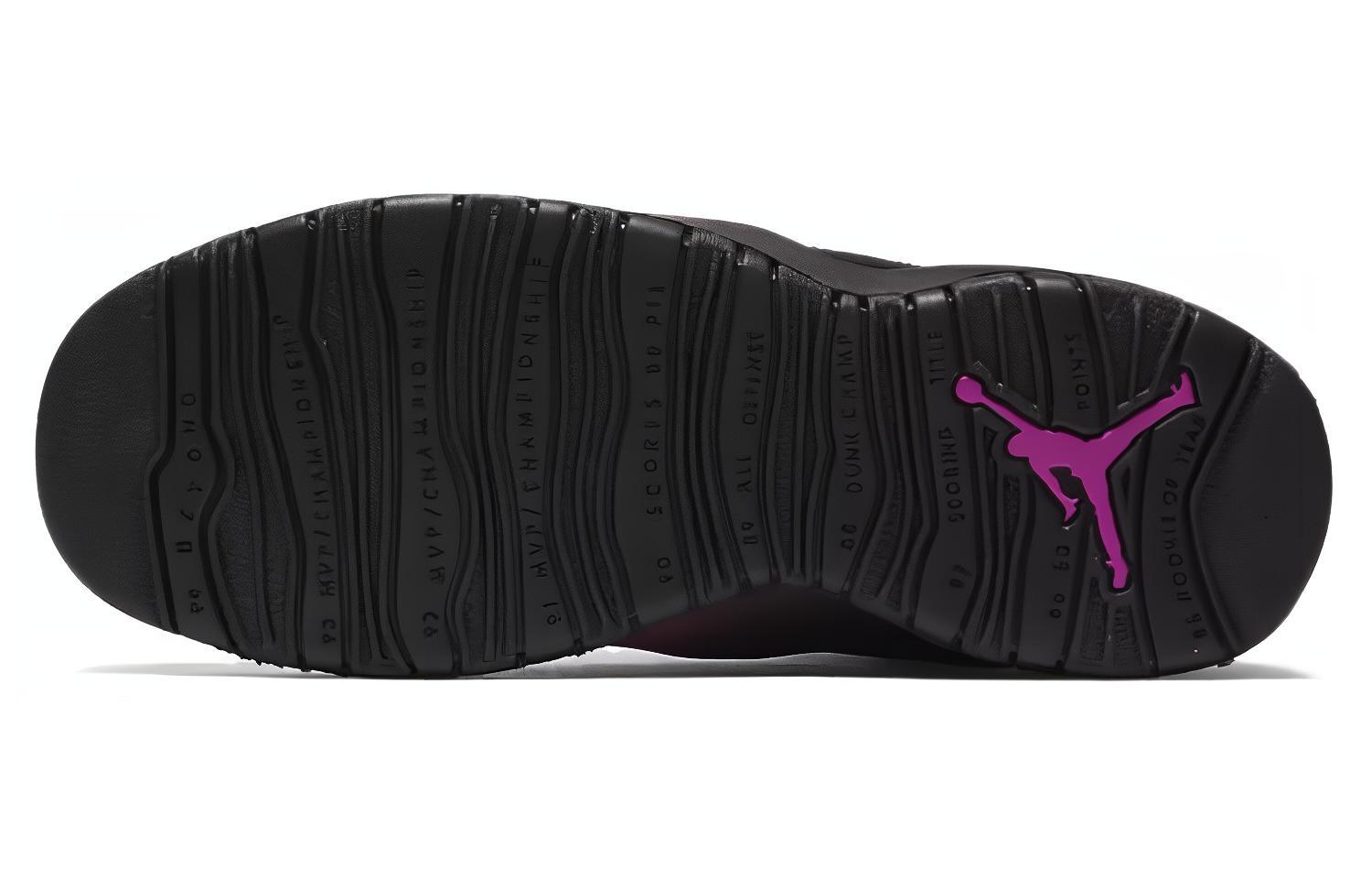 Кроссовки унисекс Air Jordan 10 Retro GS черные, 38.5 EU