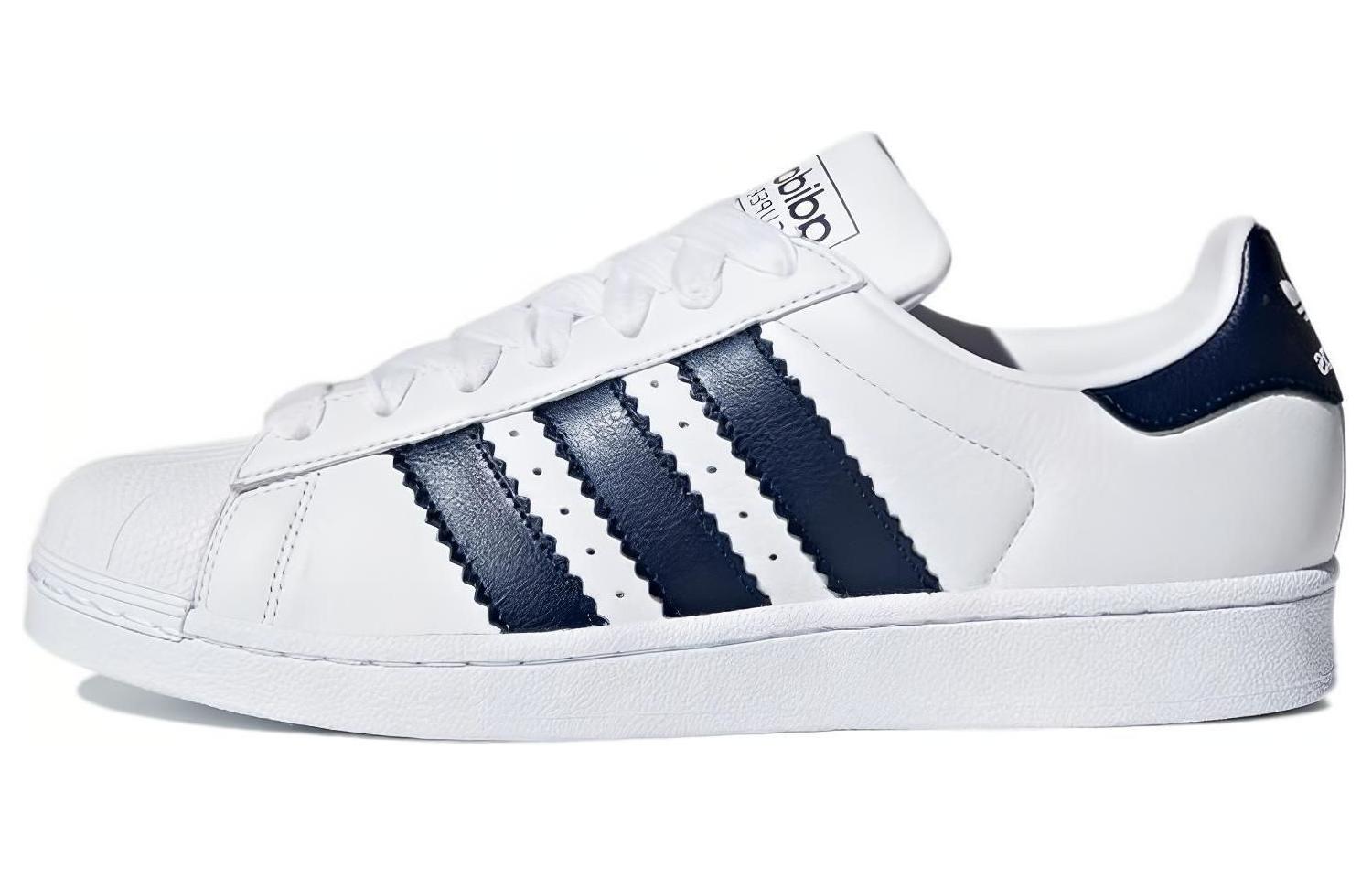 Кеды мужские Adidas Superstar Enlarged Stripes, collegiate navy
