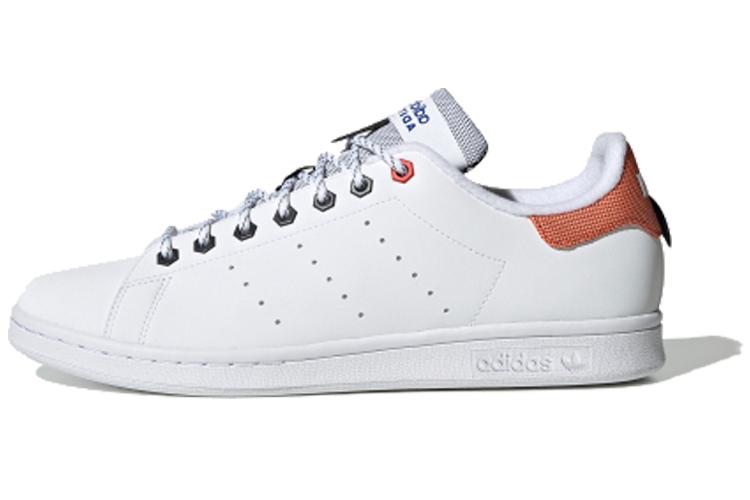 Кеды унисекс Adidas Originals Stan Smith adiTech белые-оранжевые