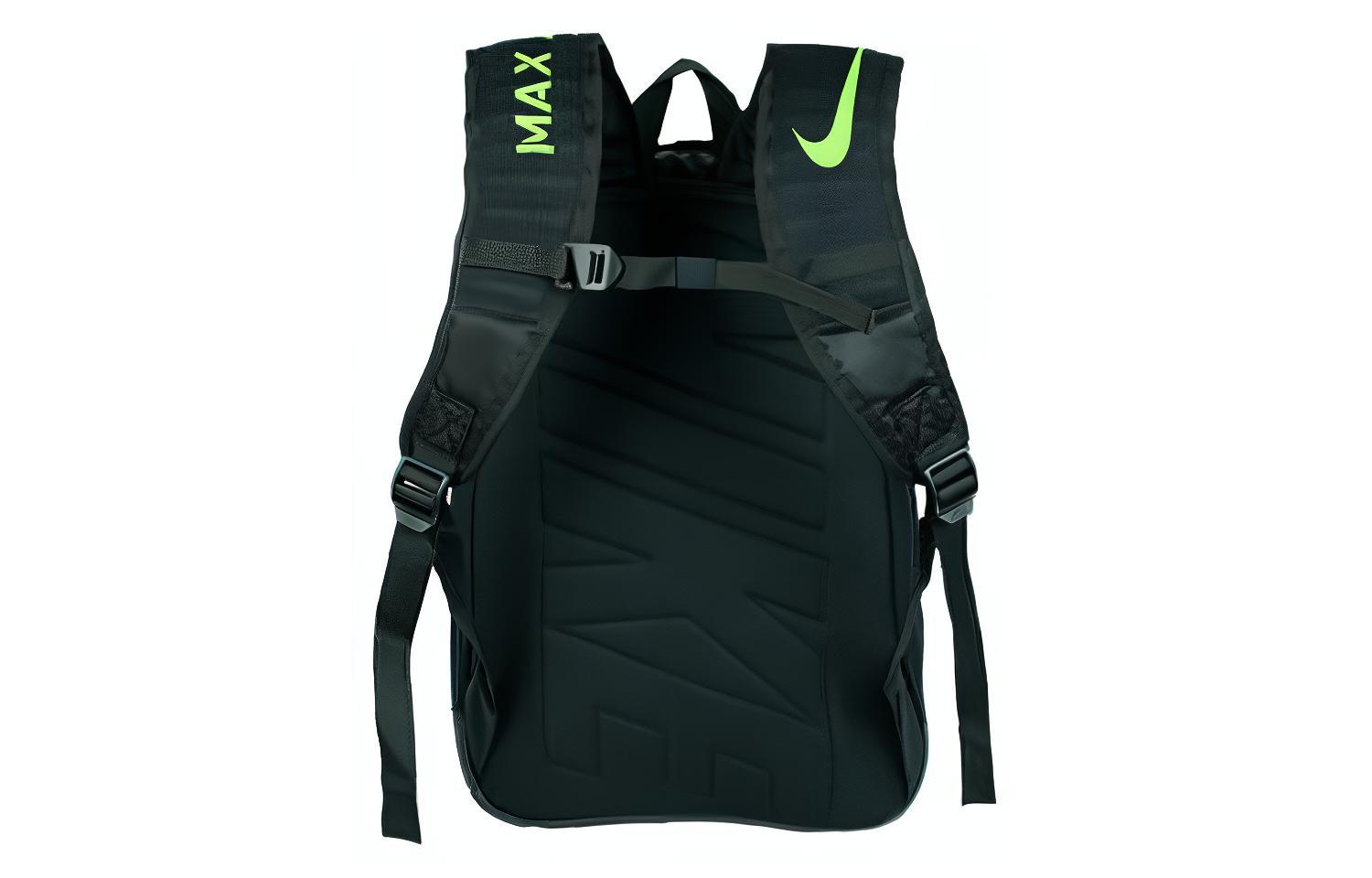 Рюкзак унисекс Nike BA5374-010 черный/зеленый