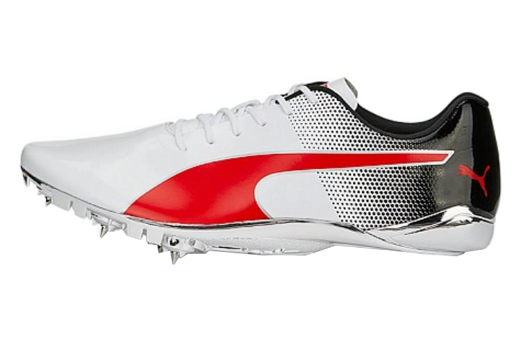 Беговые шиповки мужские PUMA EvoSpeed Electric 13 белые, красные, синие, 42 EU
