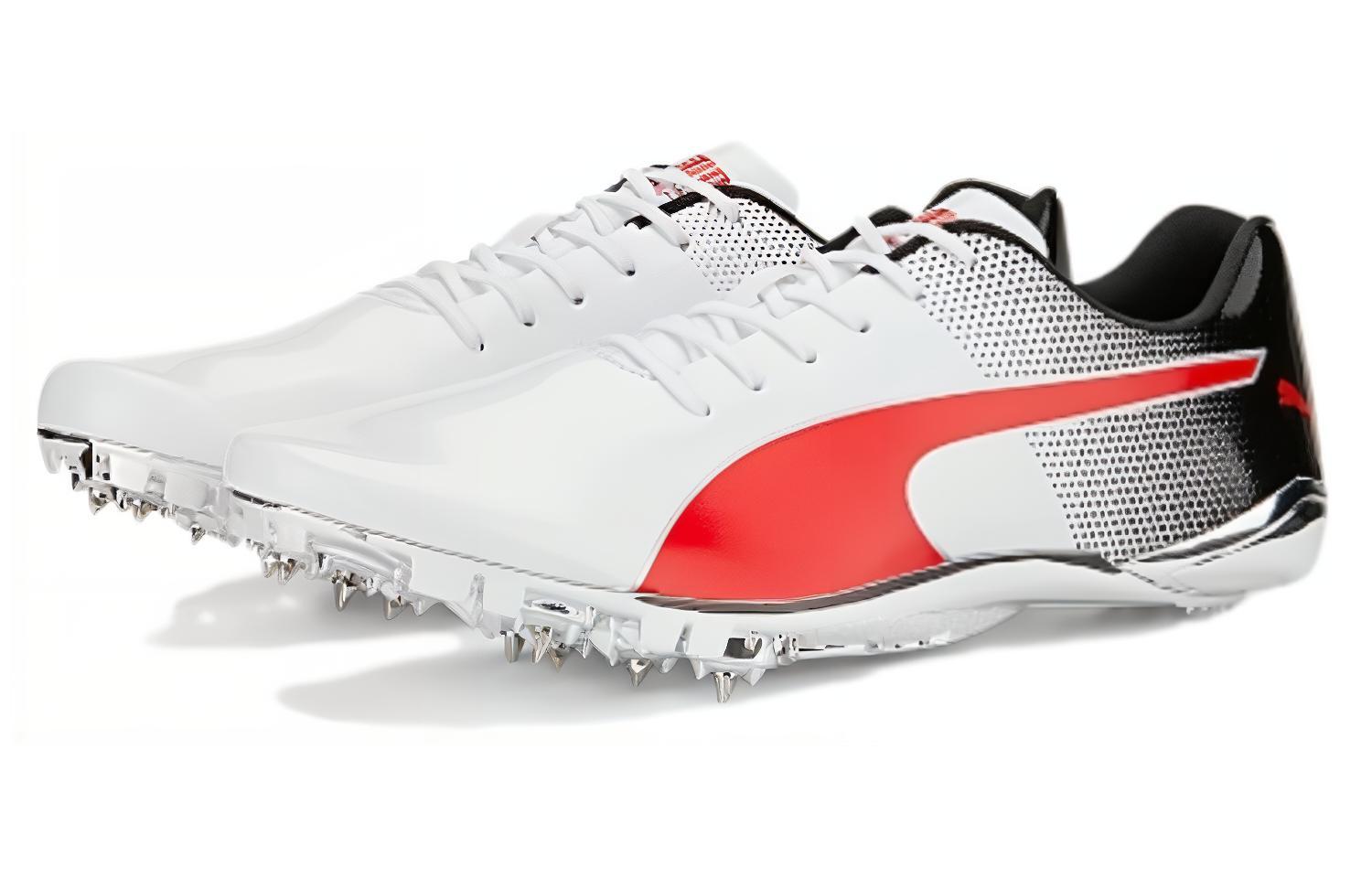 Беговые шиповки мужские PUMA EvoSpeed Electric 13 белые, красные, синие, 42 EU