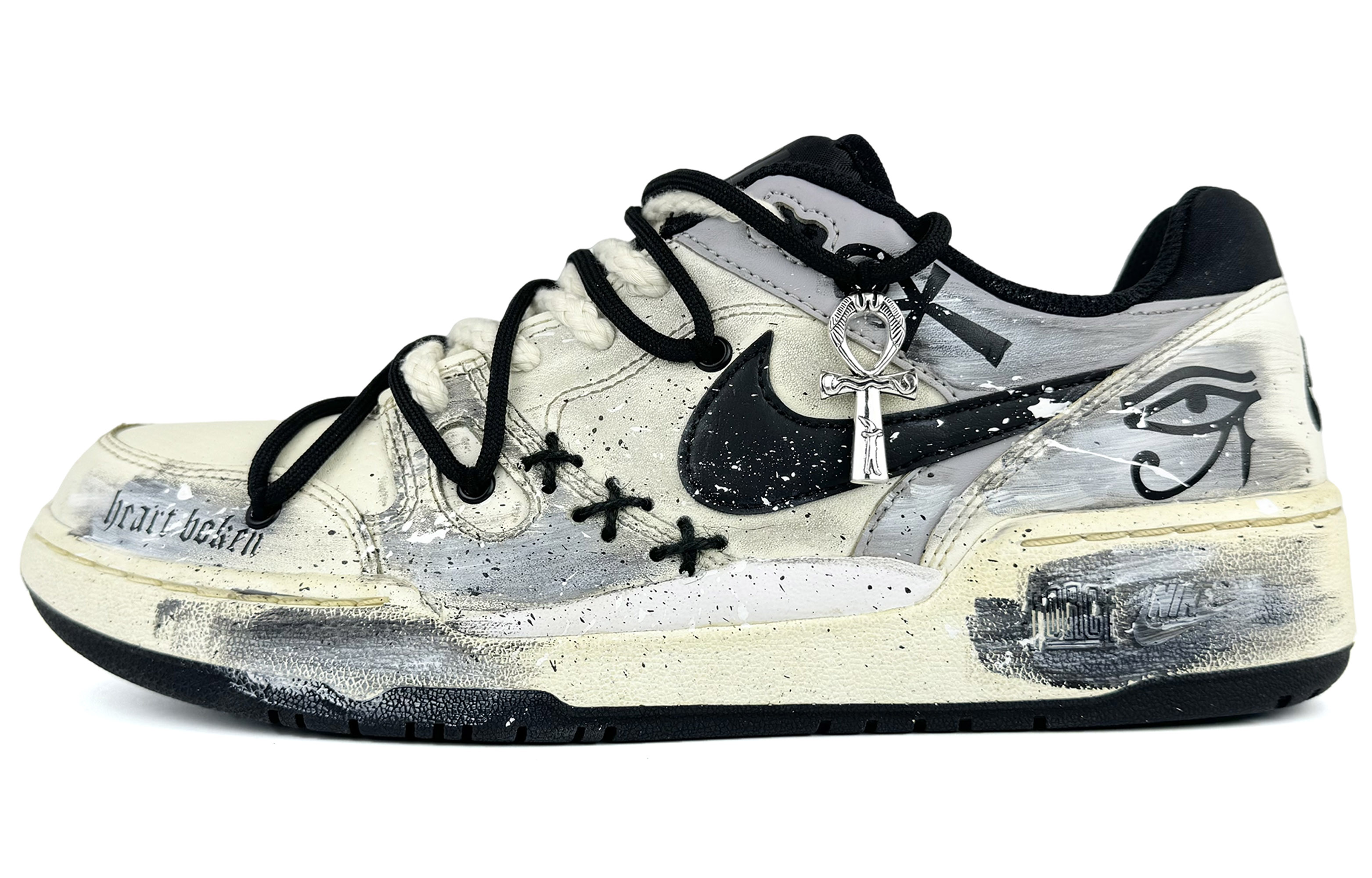 Спортивные кеды мужские Nike Full Force Low-Top бежевые