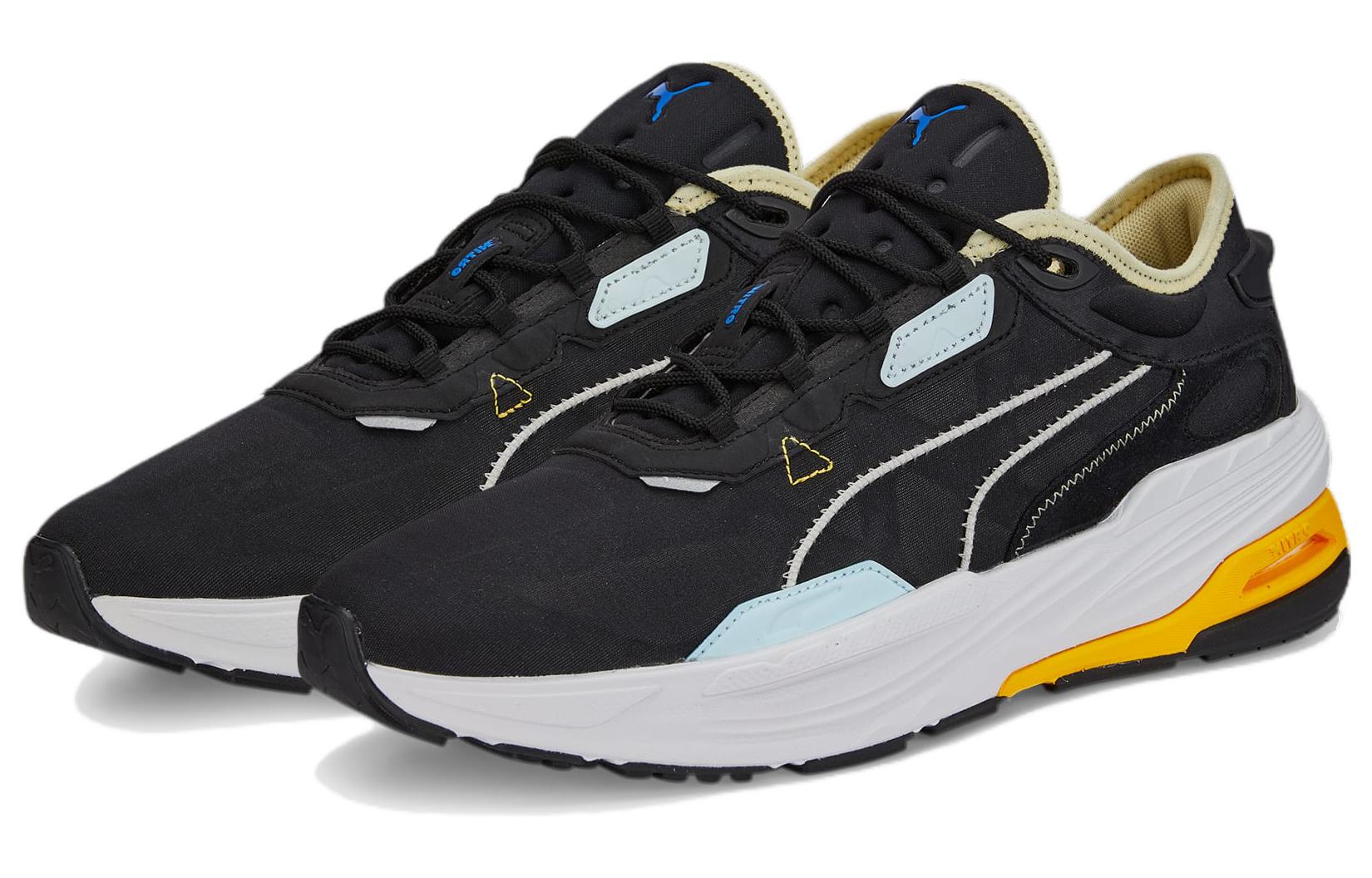 Кроссовки унисекс PUMA Extent Nitro Europa черные, серые, желтые, 39 EU