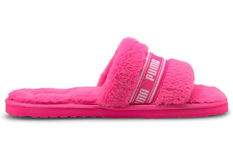 Тапочки женские PUMA Fluff Slides fluo pink, 35.5 EU