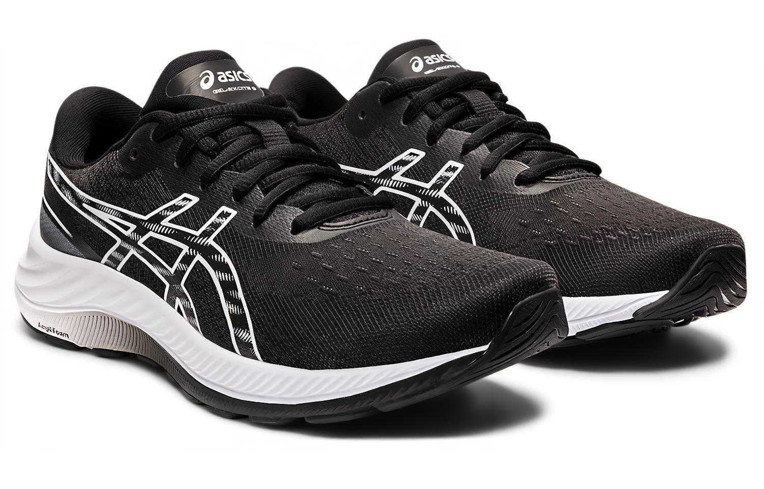 Кроссовки женские ASICS Gel Excite 9 черно-белые, 37.5 EU