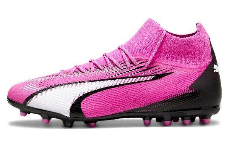 Футбольные бутсы мужские PUMA Ultra Pro Mg pink black white