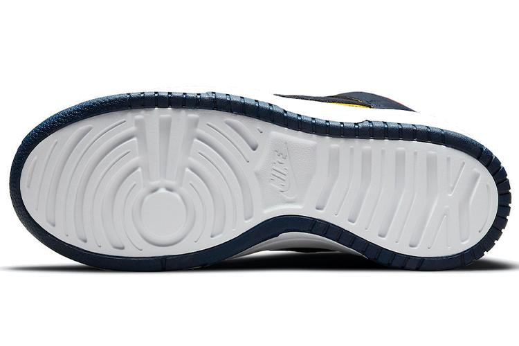 Кеды женские Nike Dunk High Up Michigan, синие-желтые, 39 EU