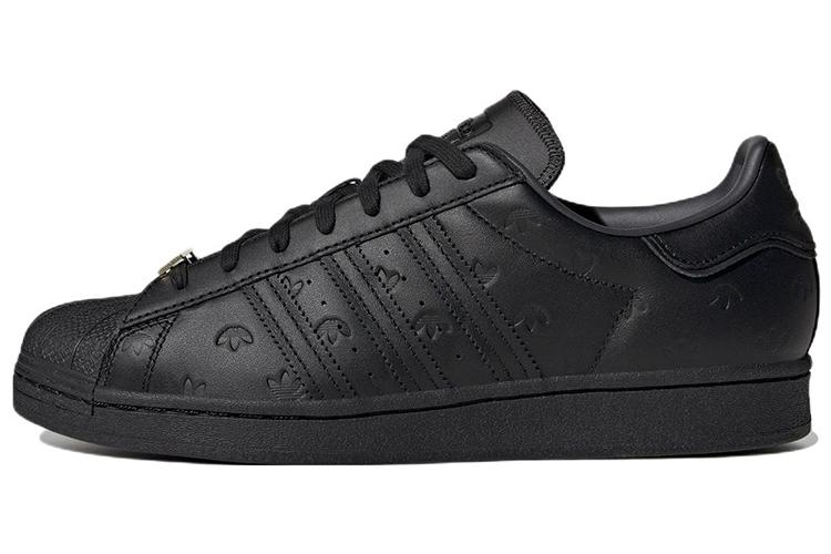 Кеды мужские Adidas Superstar Allover Debossed Trefoils черные