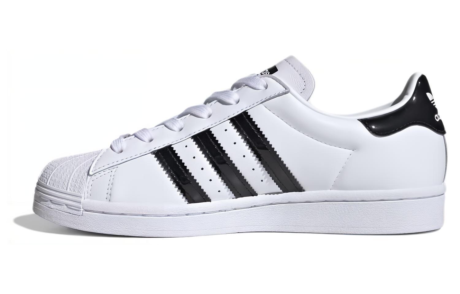 Кеды женские Adidas Originals Superstar Logo черные, белые, 36 EU