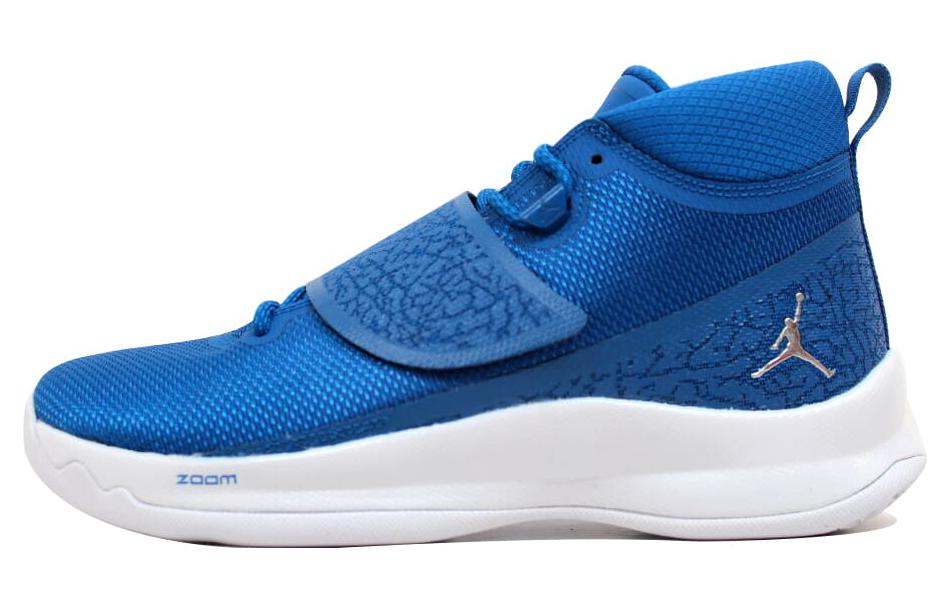 Кроссовки мужские Air Jordan Super.Fly 5 Po X team royal metallic silver white, 42.5 EU