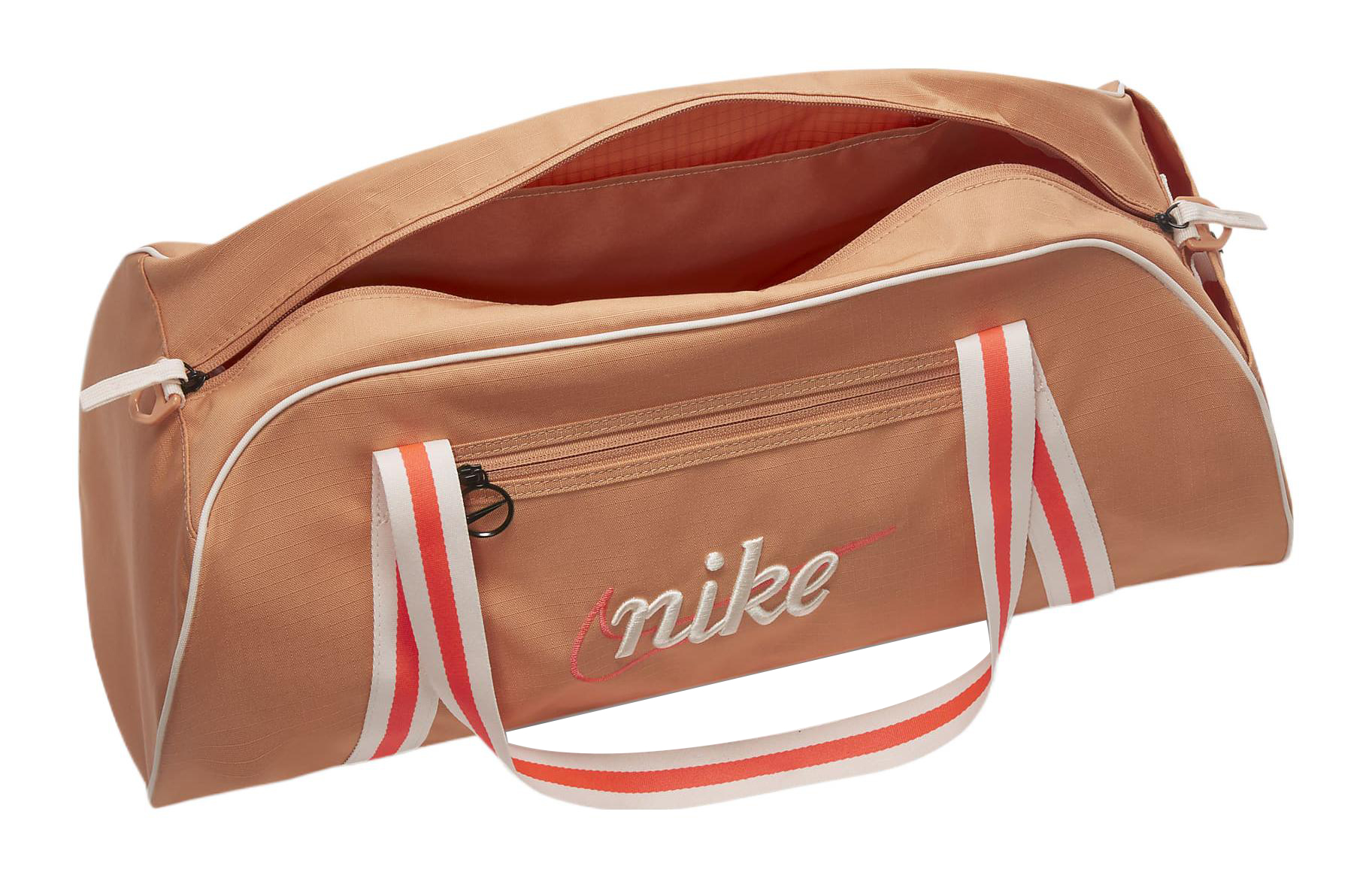 Спортивная сумка Nike DH6863-225 янтарно коричневая и ярко бордовая