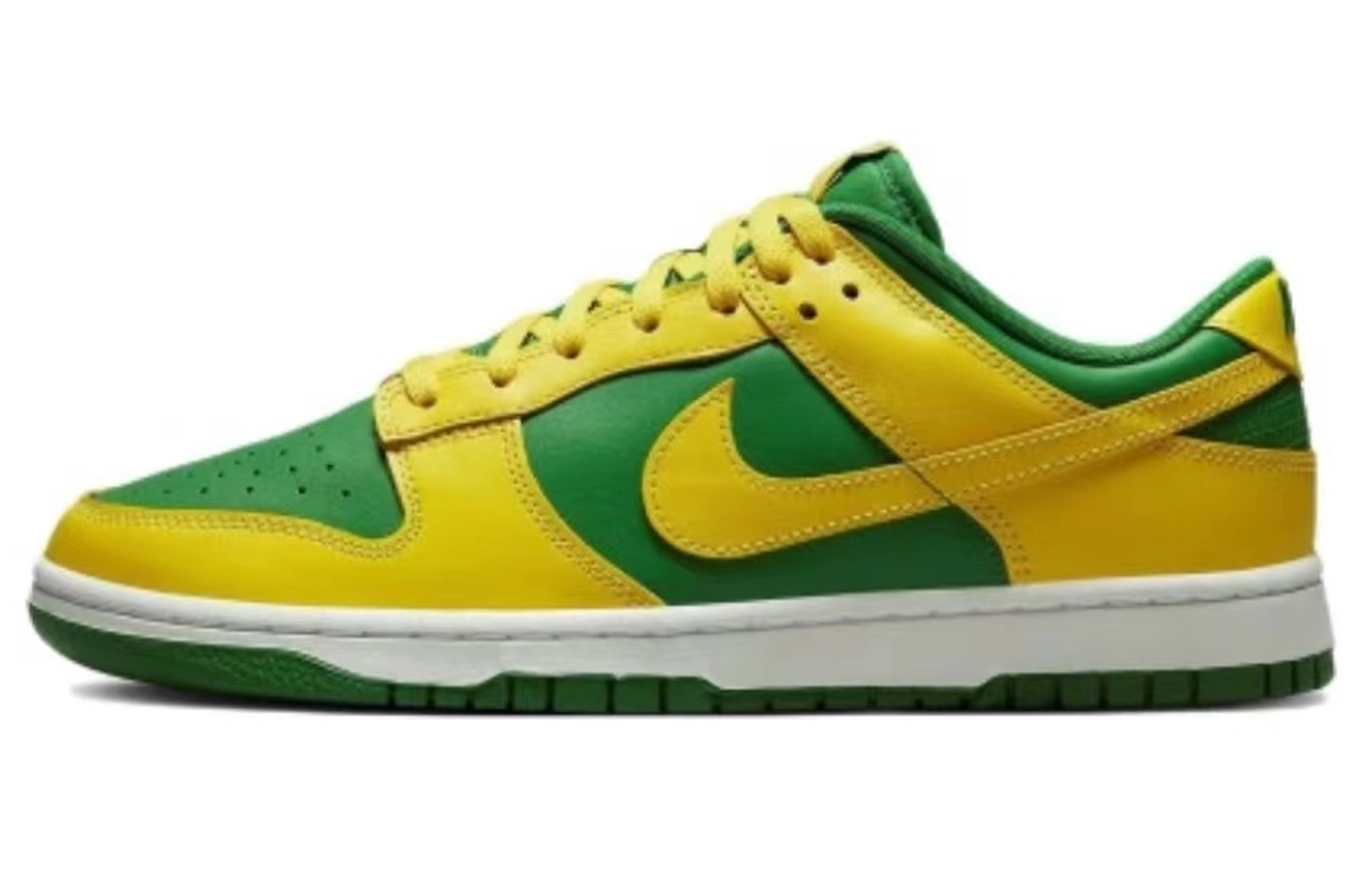 Кеды мужские Nike Dunk Trendy Reverse Low-Top зелено-оранжевые, 42.5 EU