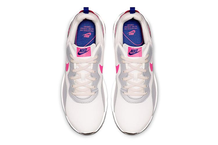 Кроссовки женские Nike Shox серые, белые, розовые, 36 EU