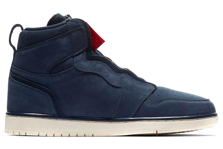 Кроссовки женские Jordan 1 High Zip, navy, 36 EU