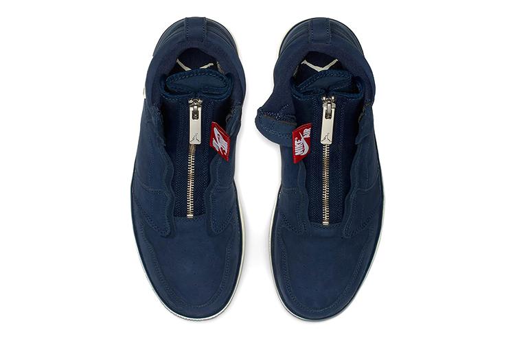 Кроссовки женские Jordan 1 High Zip, navy, 36 EU