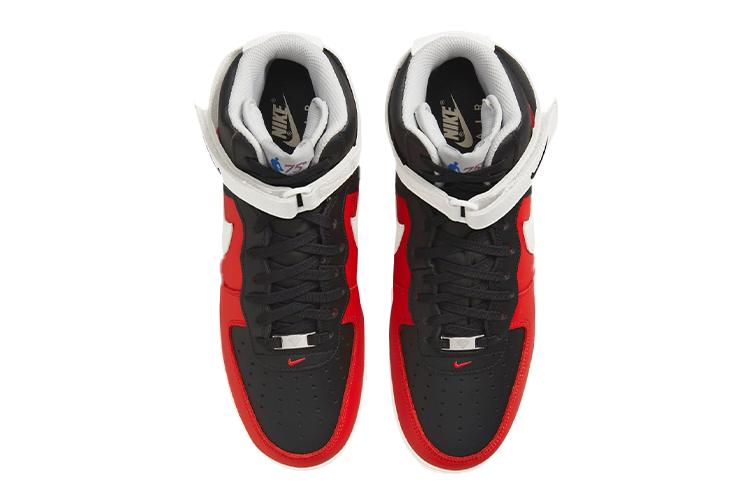 Кеды мужские Nike Air Force 1 High '07 LV8 NBA 75th Anniversary, chile red, 41 EU