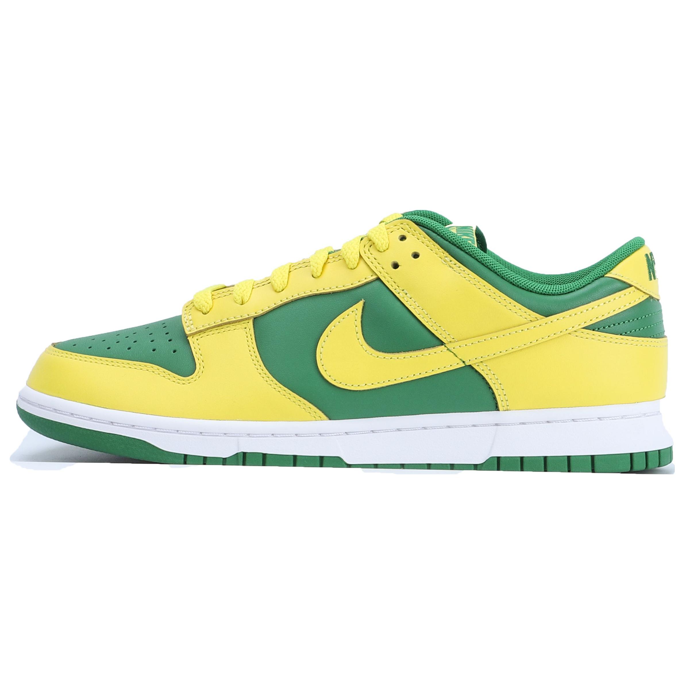 Кеды мужские Nike Dunk Low Top желто-зелёные, 41 EU