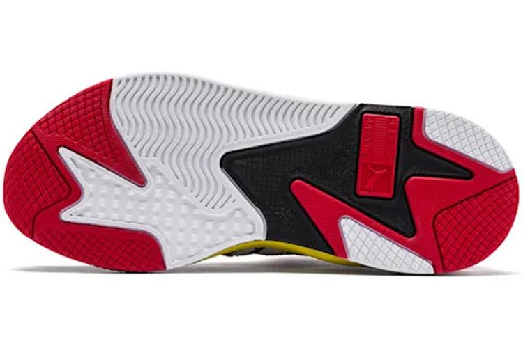 Кроссовки унисекс PUMA RS X Knit Jahnkoy черные-желтые, 39 EU