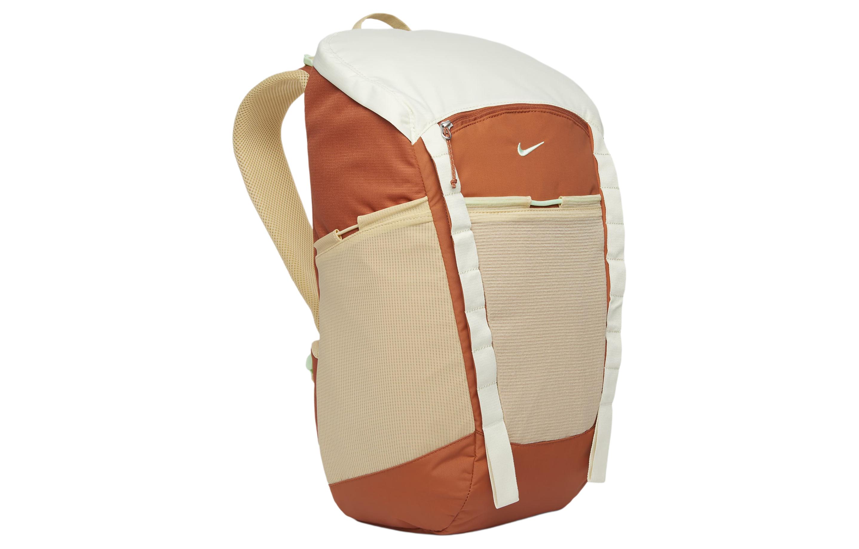 Рюкзак унисекс Nike DJ9677-825 конопляный с мятно-зелёным акцентом