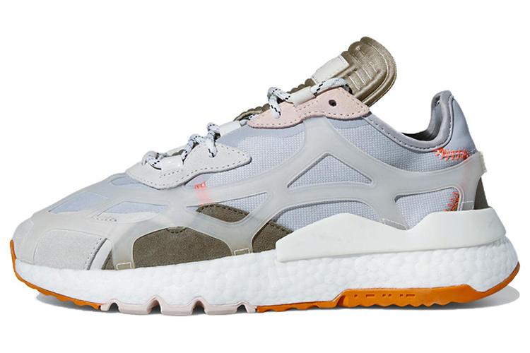 Кроссовки унисекс Adidas Nite Jogger 7.0 gray-white, 40 2/3 EU