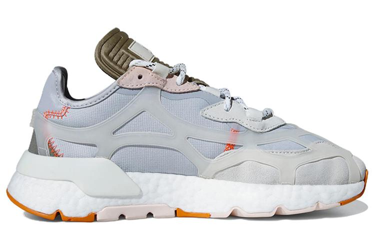 Кроссовки унисекс Adidas Nite Jogger 7.0 gray-white, 40 2/3 EU