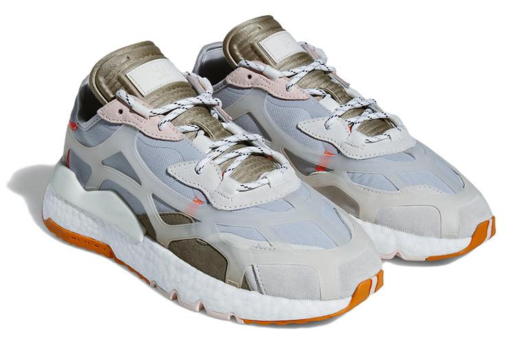 Кроссовки унисекс Adidas Nite Jogger 7.0 gray-white, 40 2/3 EU
