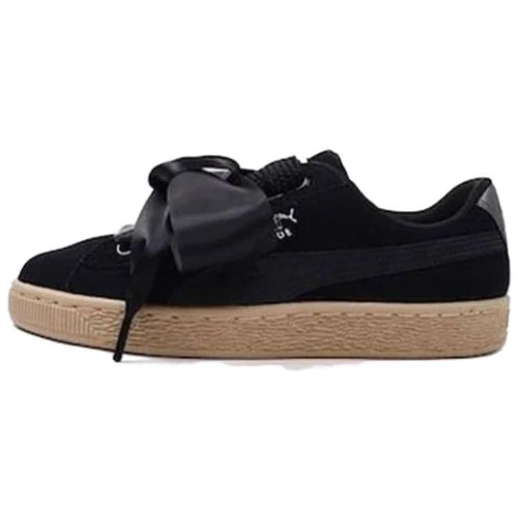 Кеды женские PUMA Suede Heart черные, 38.5 EU