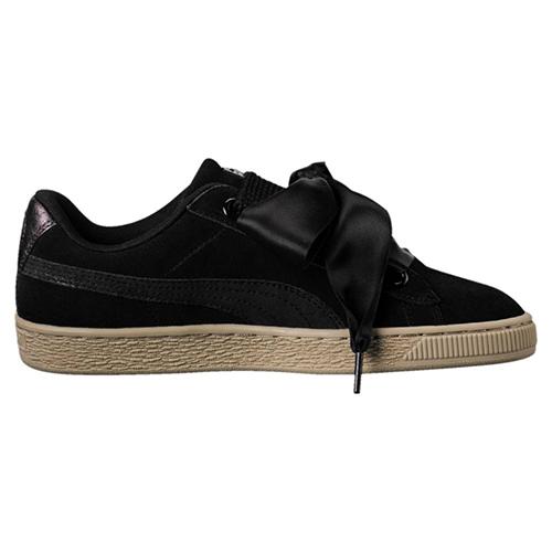 Кеды женские PUMA Suede Heart черные, 38.5 EU