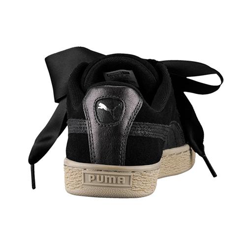 Кеды женские PUMA Suede Heart черные, 38.5 EU