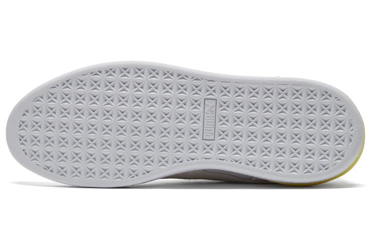 Кроссовки унисекс PUMA Suede Bloc белые, желтые, 39 EU