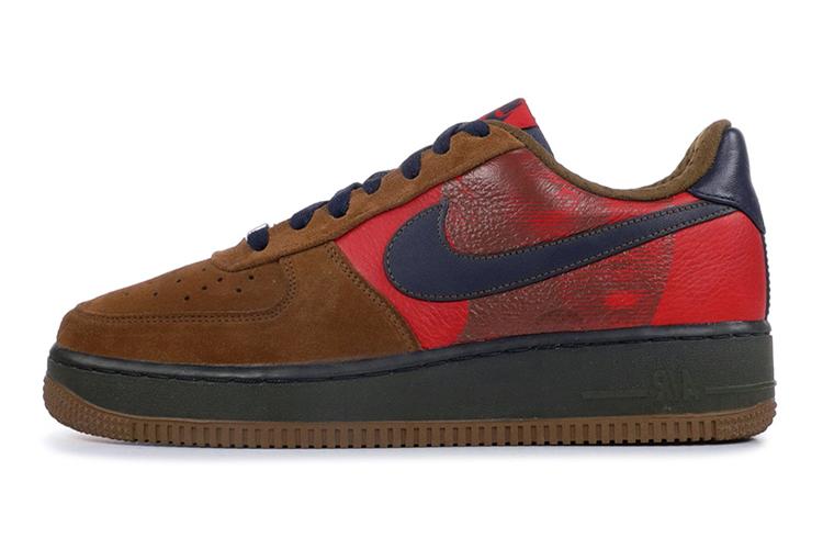 Кеды женские Nike Air Force 1 Premium brown-red, 38 EU