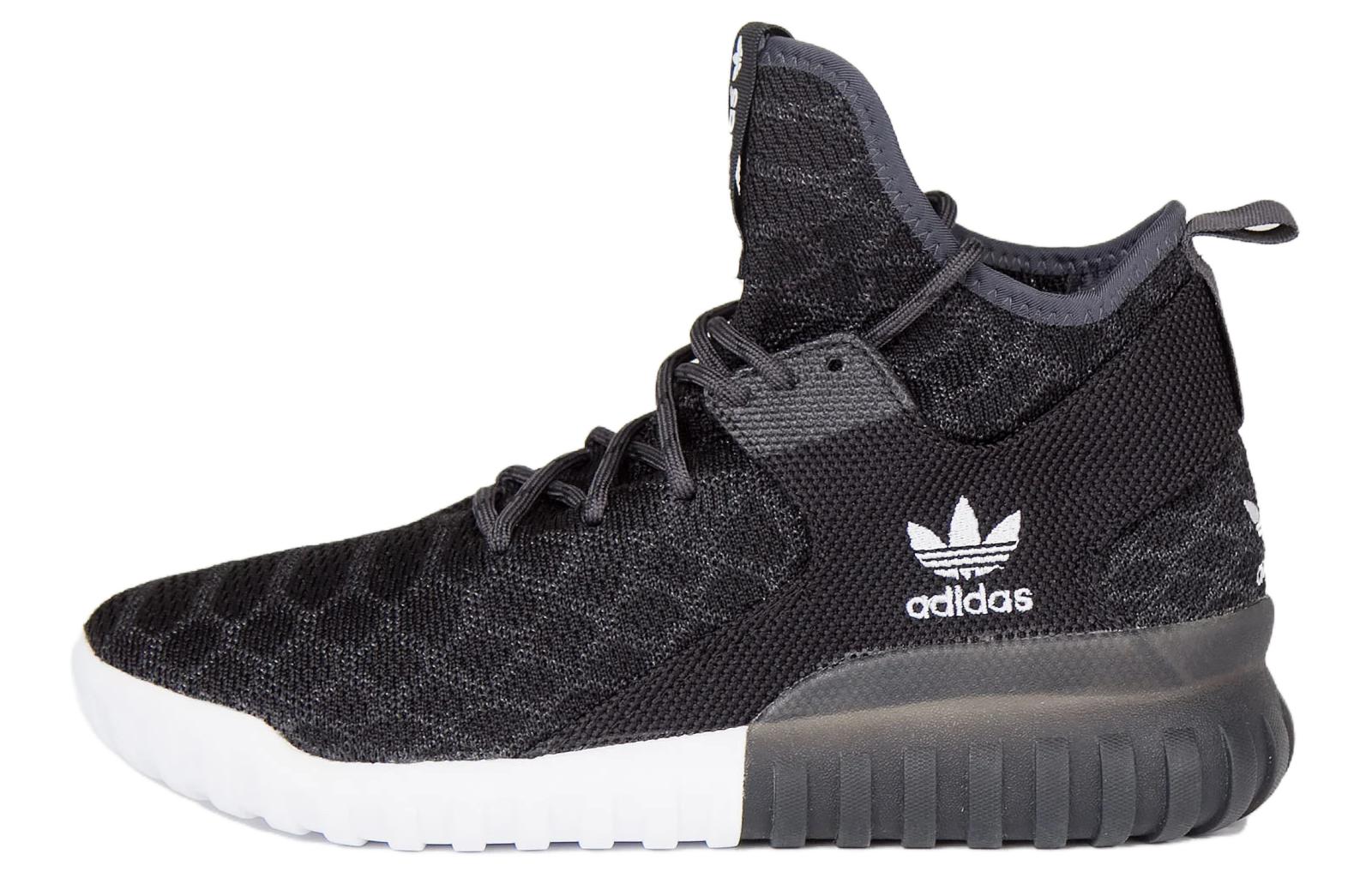 Кроссовки унисекс Adidas Tubular X Primeknit черные, 44 2/3 EU