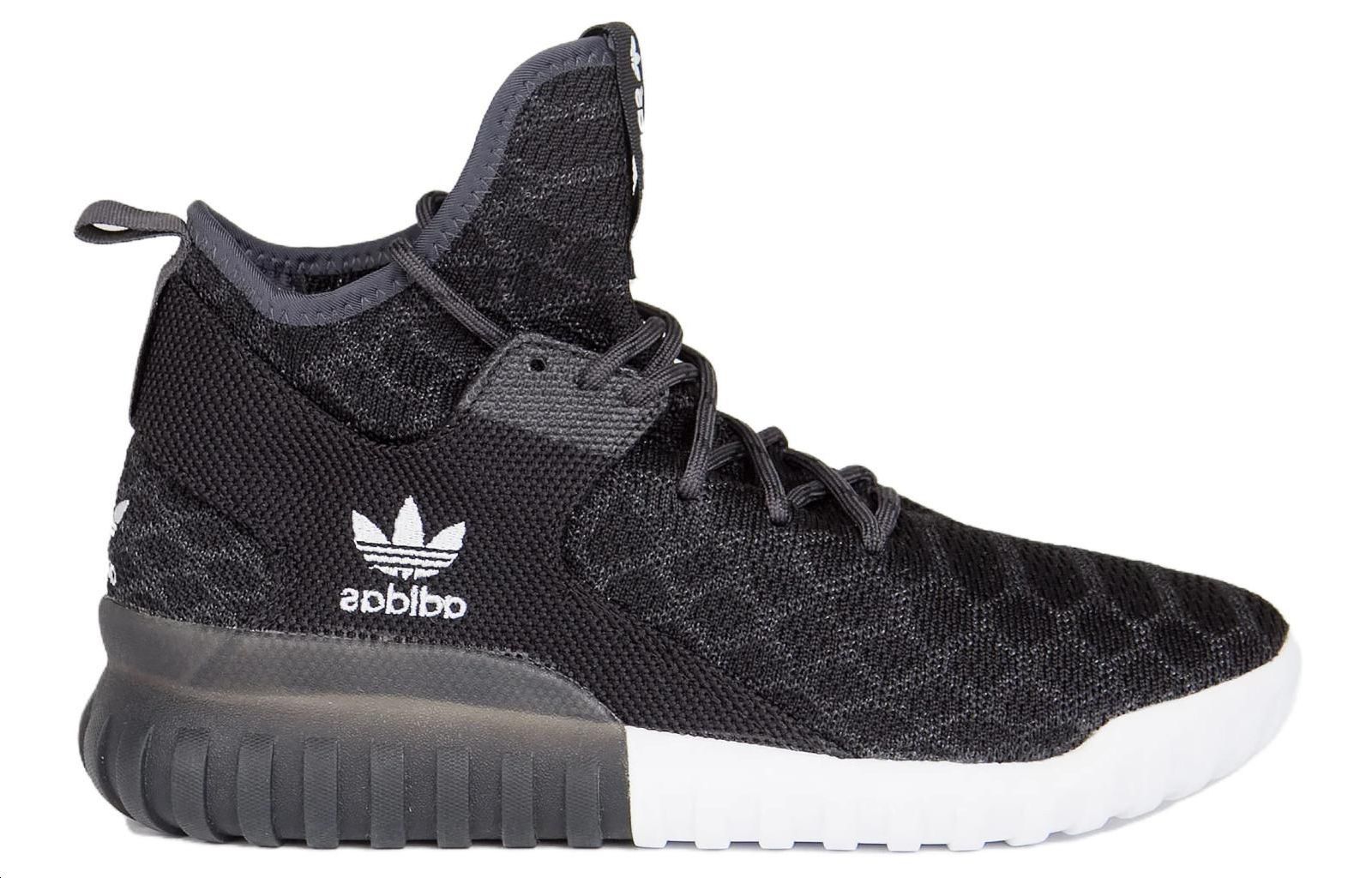 Кроссовки унисекс Adidas Tubular X Primeknit черные, 44 2/3 EU