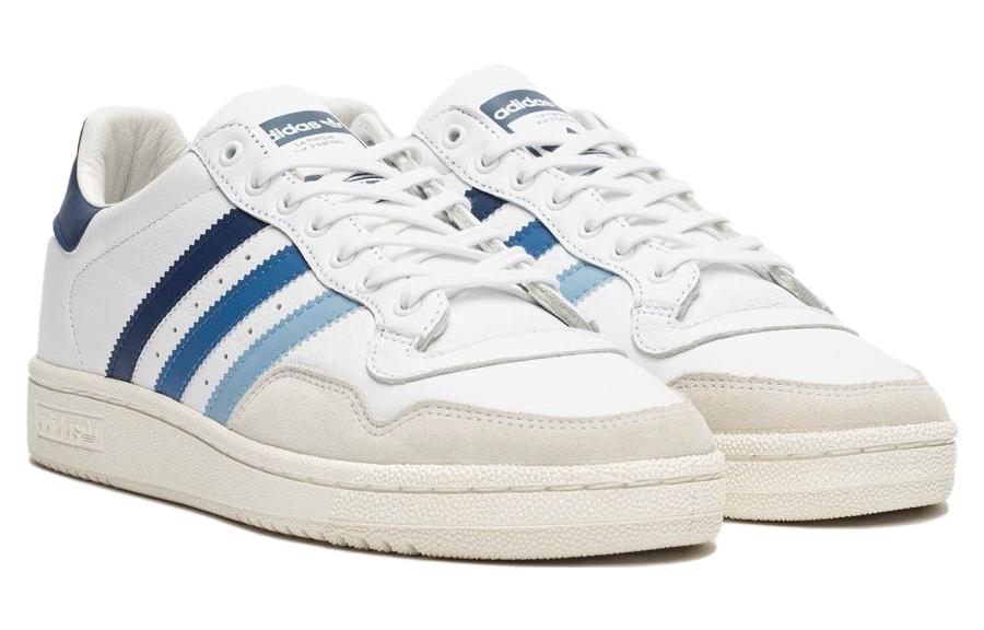 Кроссовки мужские Adidas Sneakersnstuff X Harlem белые, синие, 36 2/3 EU