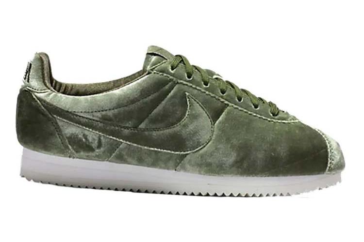 Кроссовки женские Nike Cortez PRM Velvet серые, 38.5 EU