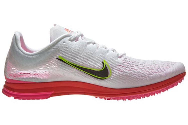 Кроссовки унисекс Nike Spike Flat 100 белые, розовые, 40.5 EU