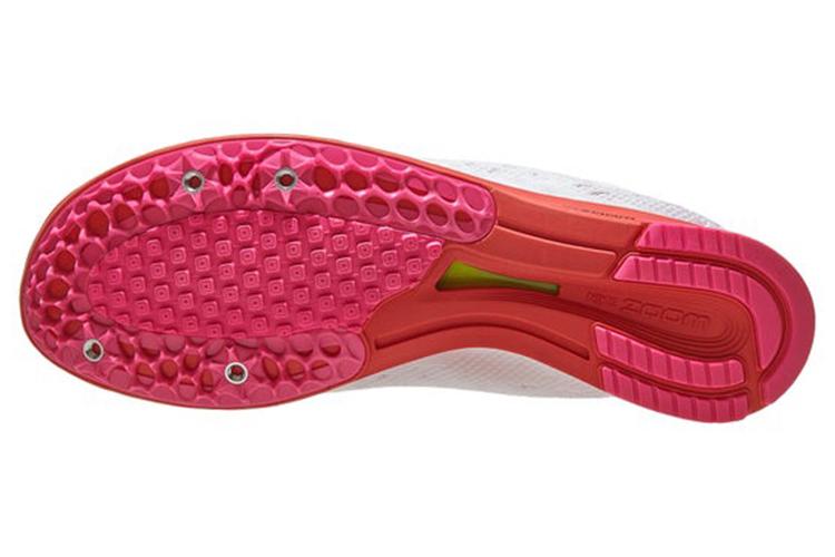 Кроссовки унисекс Nike Spike Flat 100 белые, розовые, 40.5 EU