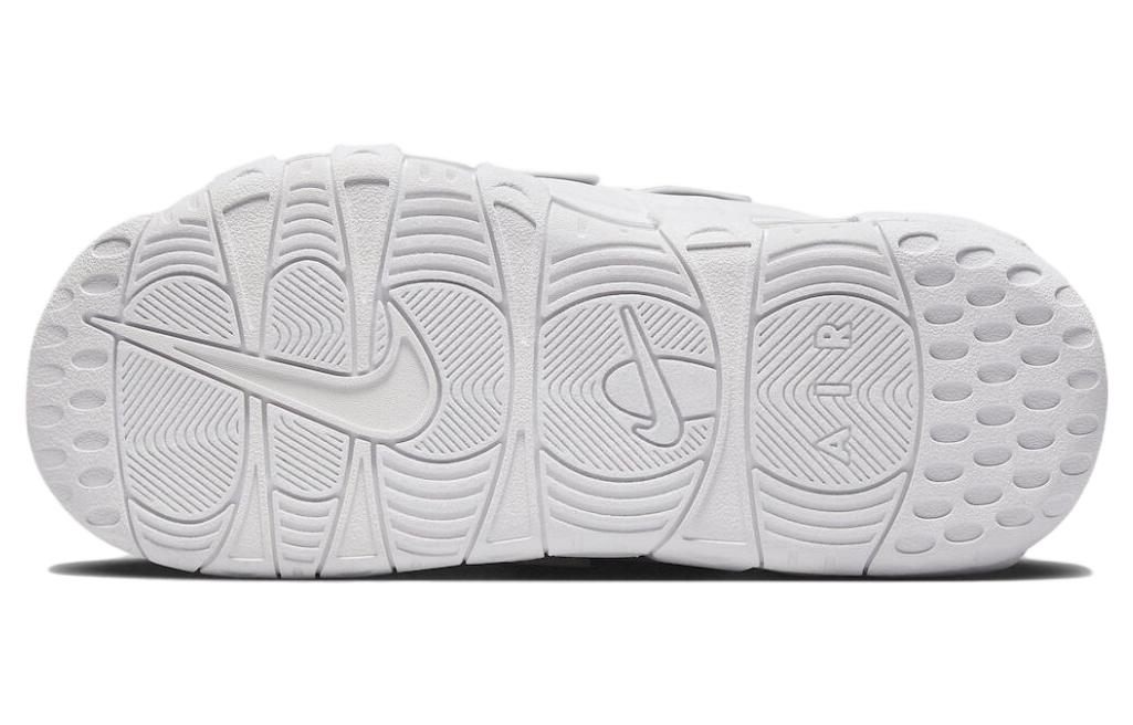 Шлепанцы мужские Nike Air More Uptempo Slide белые, красные, 42.5 EU