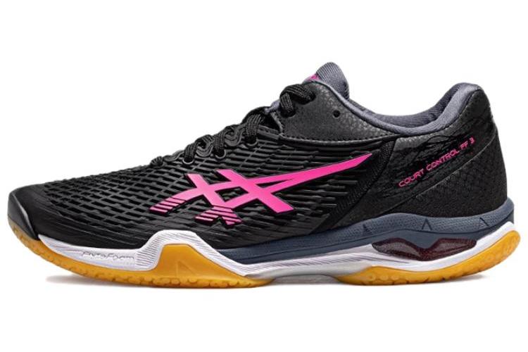 Кроссовки женские ASICS Court Control FF 3 черные, красные, 37.5 EU